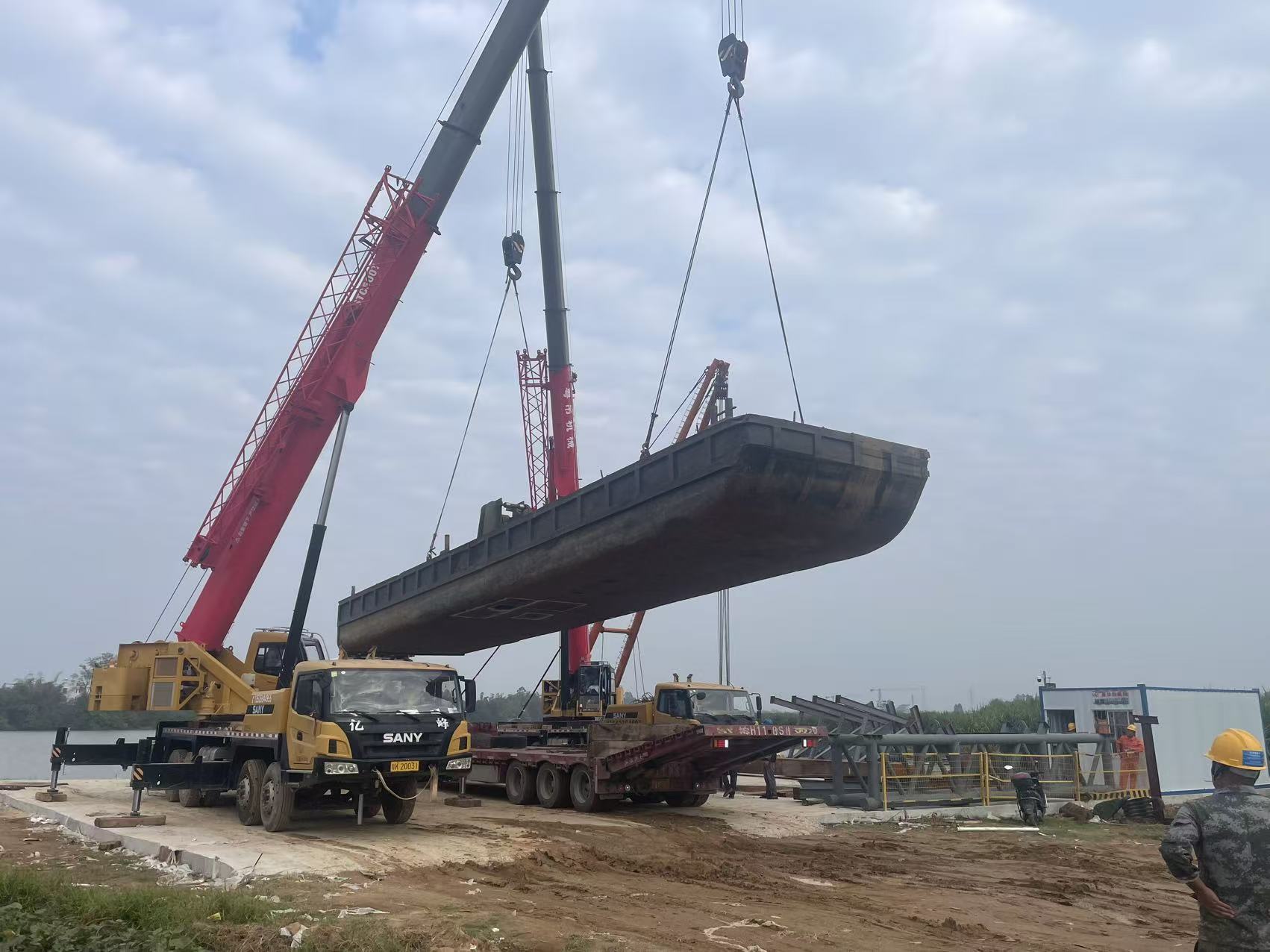 水厂取水头，水下施工